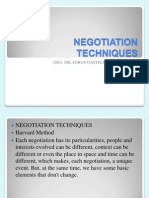 Negotiation Techniques-The Harvard Method