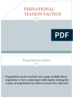 Tactics International Negotiations