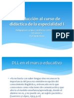 Introducción Al Curso de Didáctica de La Especialidad