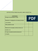 Lista de Cotejo para Evaluar El Mapa Conceptual