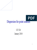 Dispersion For Point Source