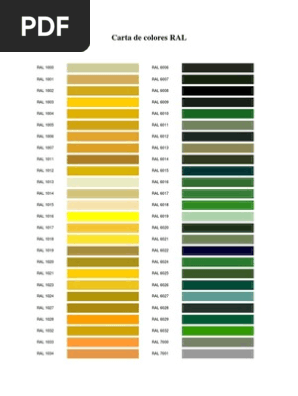Colores Ral Guia De Colores