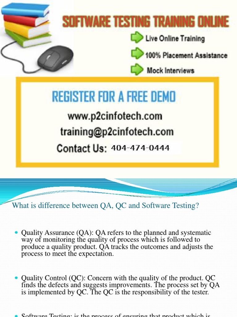 QA, QC, and Software Testing Explained | PDF | Software Bug | Quality ...
