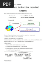 Direct and Indirect Speech