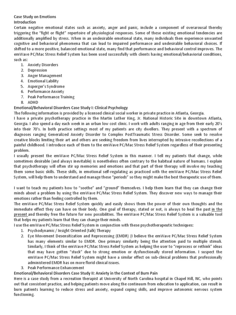 Case study on emotions at workplace picture