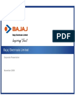 Bajaj Electricals Corporate Presentation Summary