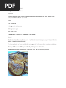 Cooking, Food & Wine Documents & PDFs | Scribd