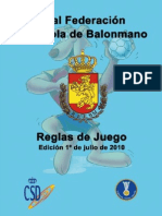 Rfebm Reglamento Balonmano Sala