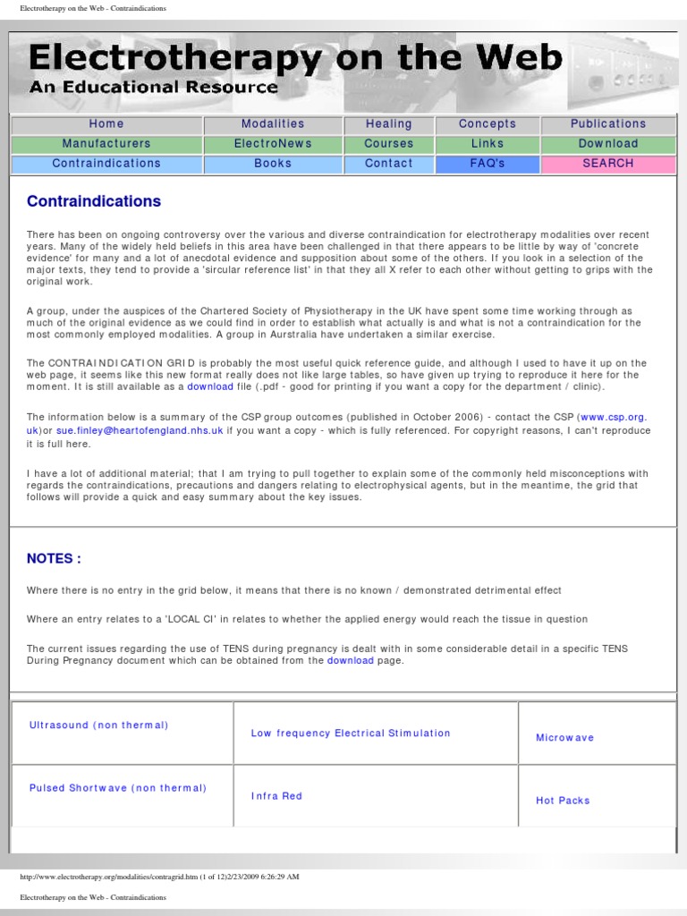 Electrotherapy Separating Fact From Fiction About Contraindications - vx8w2r2