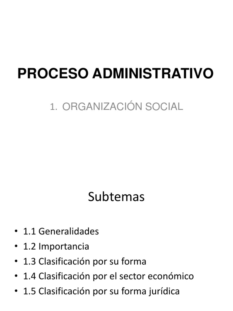 Proceso Administrativo | PDF | Negocios