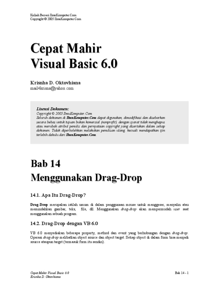 14 - Drag and Drop | PDF | Metode & Bahan Ajar | Komputer