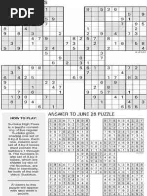 printable sudoku high five july 5 pdf design of experiments abstract strategy games