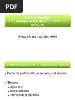 La Descomposición de La Personalidad Psíquica