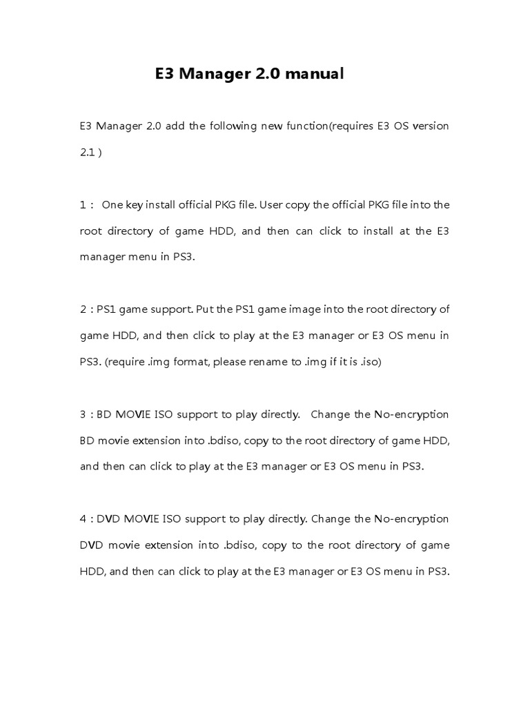 E3 Manager 2.0 Manual | PDF | Games & Activities