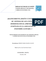 Abastecimiento Diseño y Construccion de Un Sistema de Agua Potable y Alcantarillado