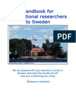 Handbook For International Researchers To Sweden