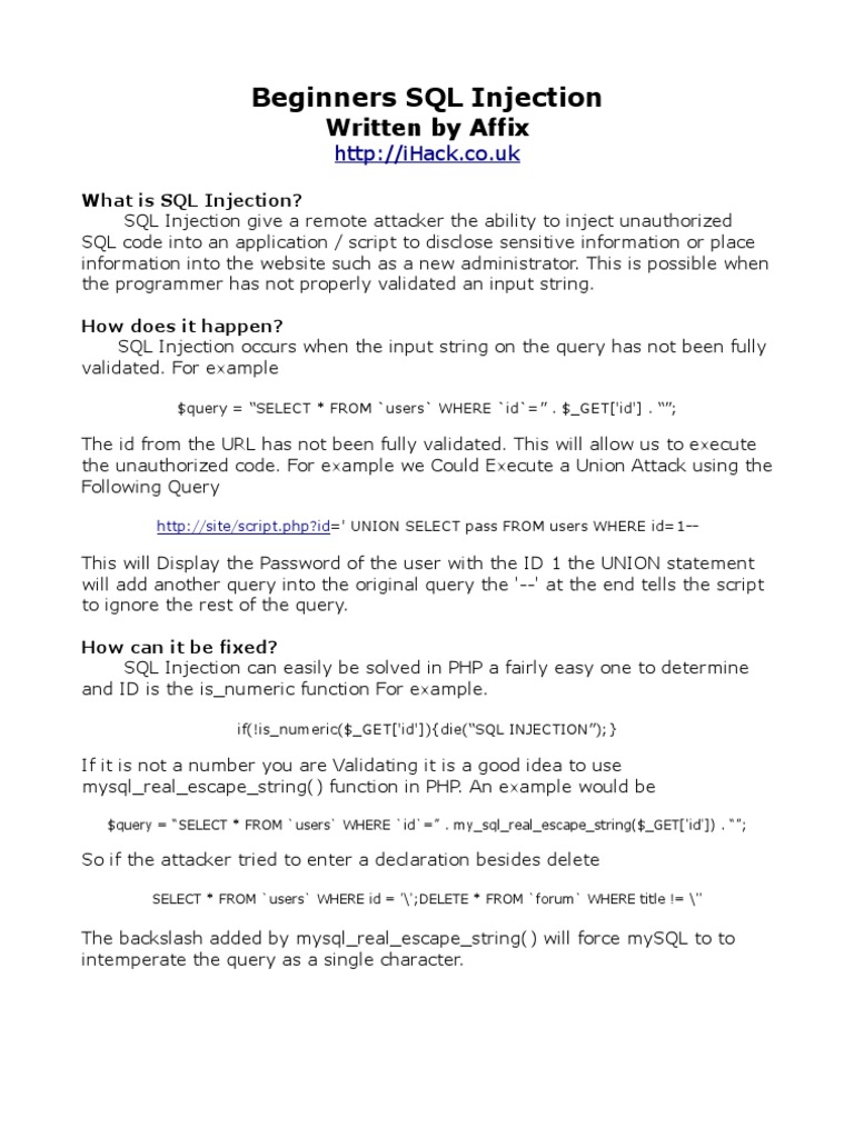 SQL_Injection_for_Dummies Database Index Databases