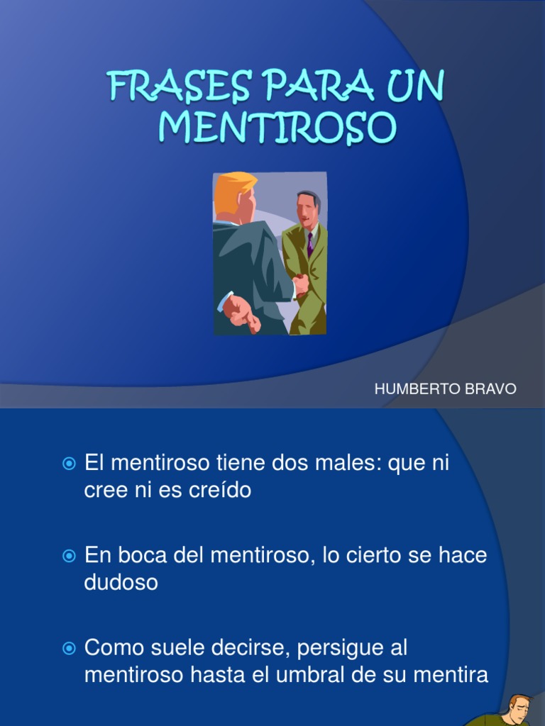 Frases para Un Mentiroso | PDF