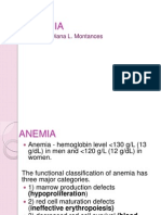 Anemia: Prescilla Diana L. Montances