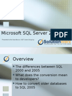 SQL SERVER 2005 Presentation