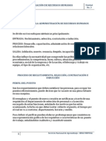 Proceso para La Administracion de Recursos Humanos