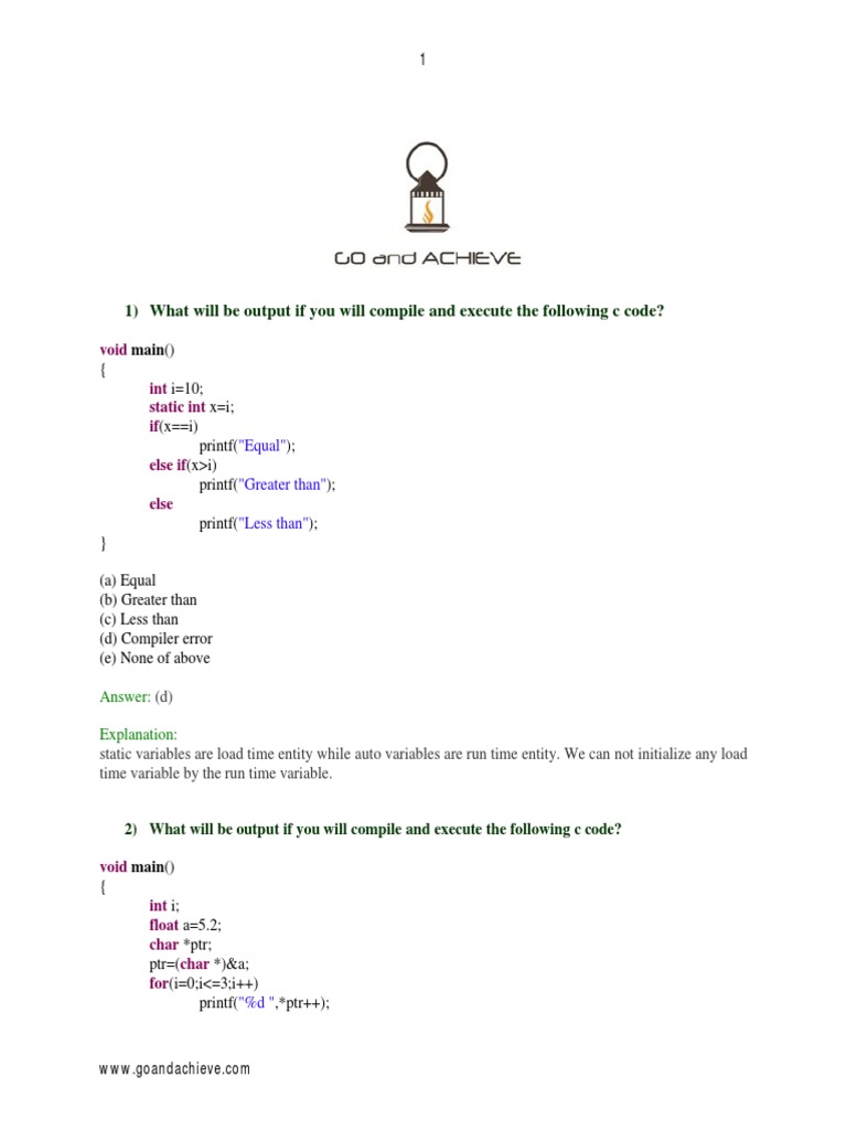 Programming Methodology | PDF | C (Programming Language) | Integer ...