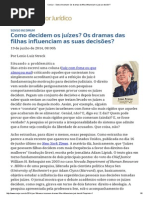 ConJur - Senso Incomum_ Os Dramas Da Filha Influenciam o Juiz Ao Decidir