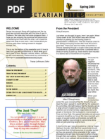 Download Vegetarian Bites - Spring 2009 newsletter by Vegan Future SN23267469 doc pdf