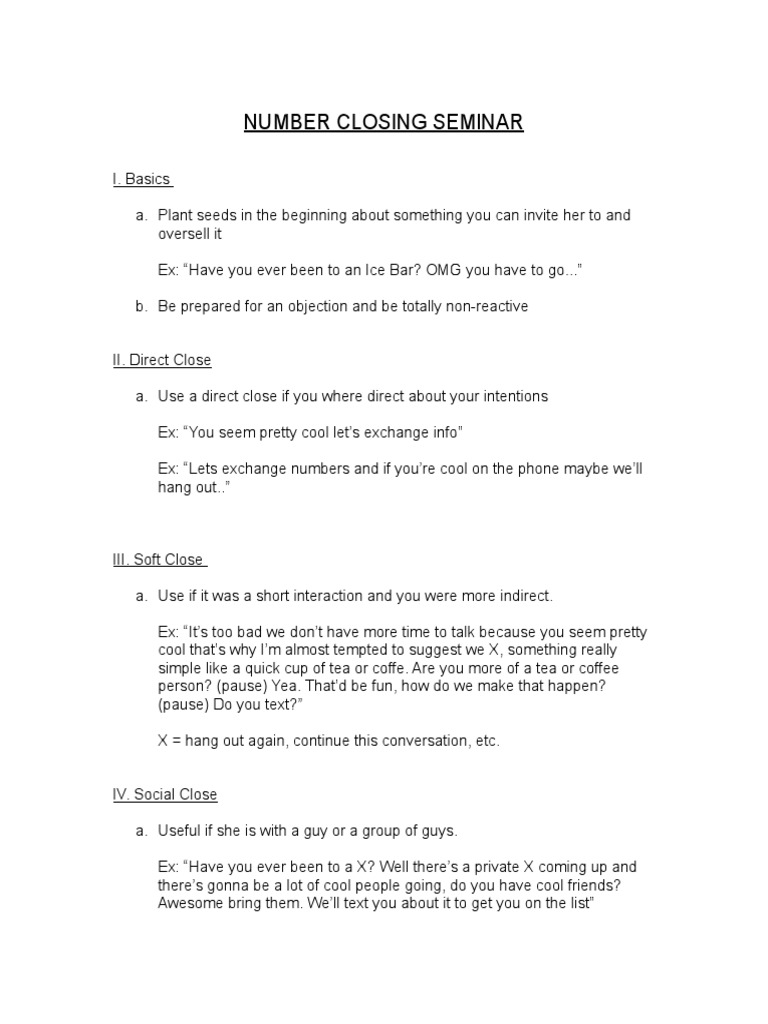 Effective Techniques for Number Closing | PDF | Leisure