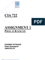 CIA 720 Assignment 1a