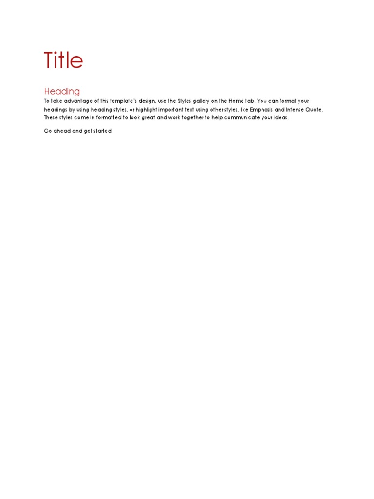 Effective Use of Document Styles | PDF