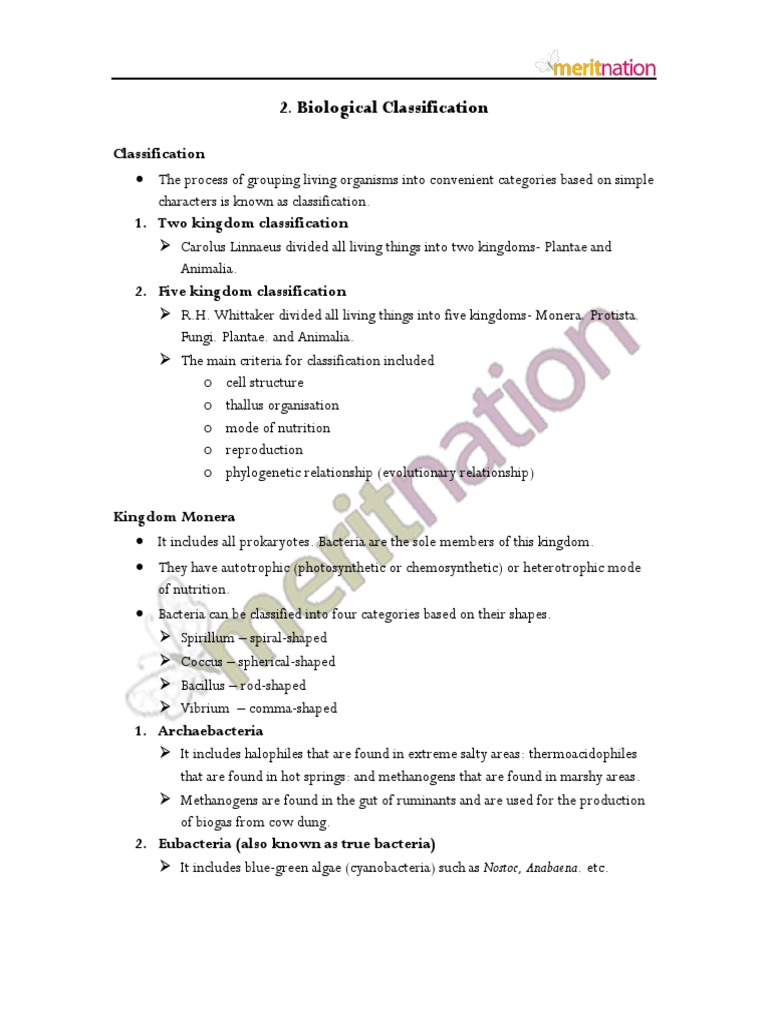 Biology Classification Guide | PDF | Protozoa | Bacteria