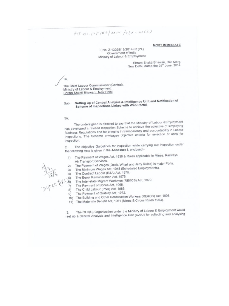Labour Inspection Scheme Overview | PDF | Labor | Employment