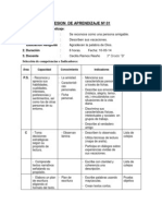 Sesion de Aprendizaje Nº 01