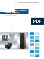 WEG Ups Uninterruptible Power Supply 50030514 Catalogo Portugues BR