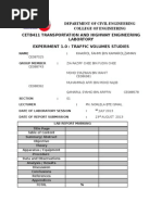 Traffic Volume Study