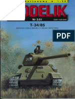 (Modelik 2001 03) - Tank T-34 - 85