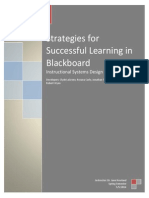 Strategies For Successful Learning in Blackboard Online Courses