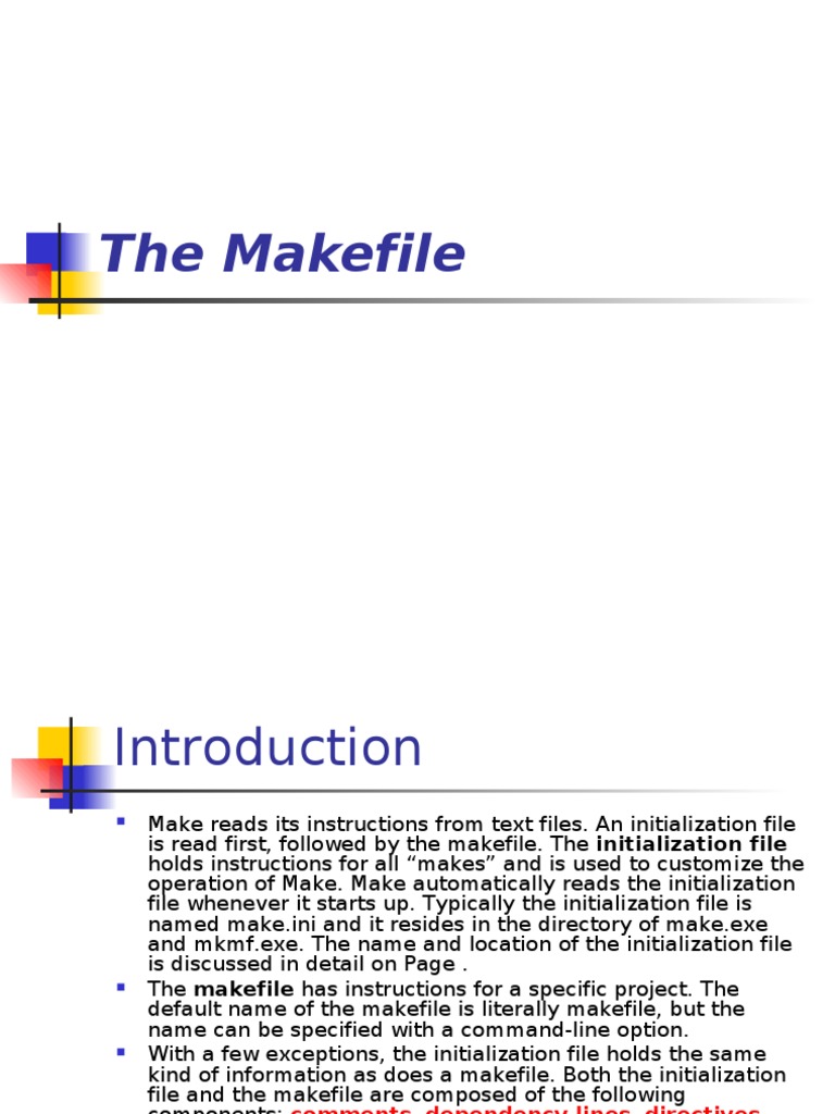 The Makefile PDF Command Line Interface C (Programming Language)