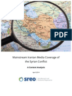 Mainstream Iranian Press Coverage of The Syrian Conflict