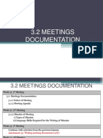 Unit 3.3 Meeting Documentation