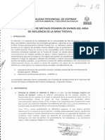 Análisis Quimico de Los Bovinos en Espinar