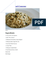 Parmesan Pearl Couscous (Vegetarian)