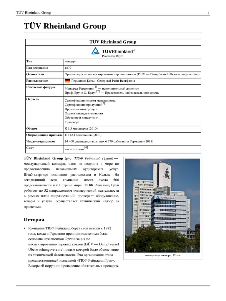 TÜV Rheinland Group | PDF