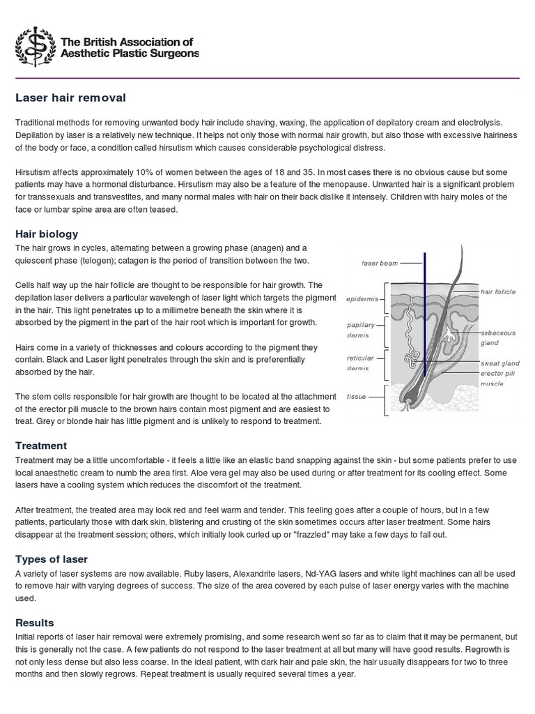 Laser Hair Removal | PDF | Hair | Hair Removal