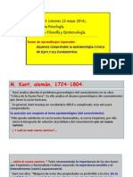 Clase N - 14. Epistemología de Kant.