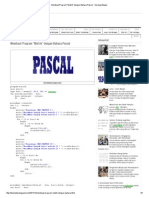 Membuat Program - Matrik - Dengan Bahasa Pascal - Serunya Belajar