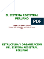 Estructura y Organizacion Del Sistema Registral Peruano