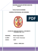 Liquidez de La Bolsa de Valores y Crecimiento Economico Del Peru - Victor Condori Huaccanqui