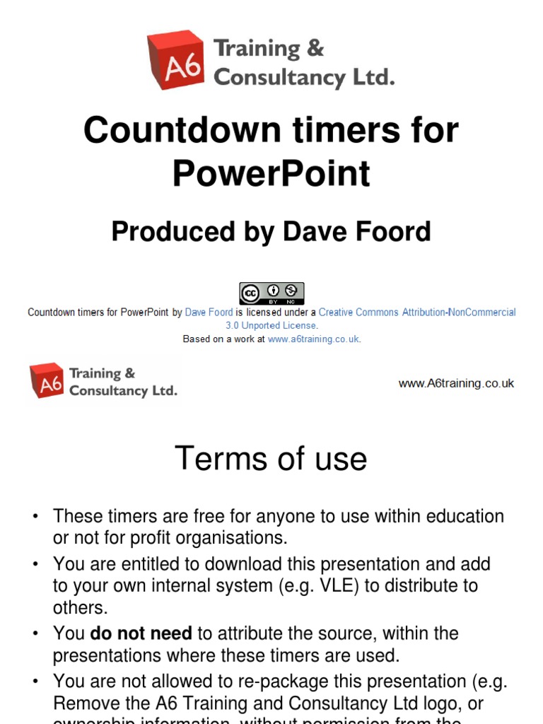 Free Countdown Timers for PowerPoint | PDF | Microsoft Power Point ...